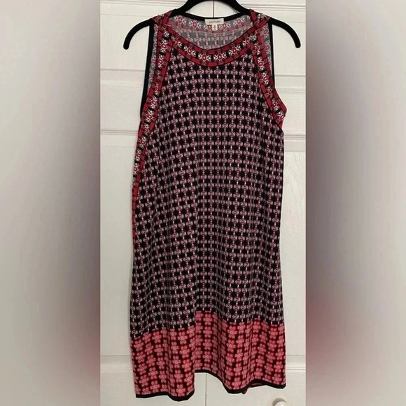 Max Studio “A-Line” Sleeveless Dress. Black, Red, & White.Like New. Size: Medium - Picture 1 of 8